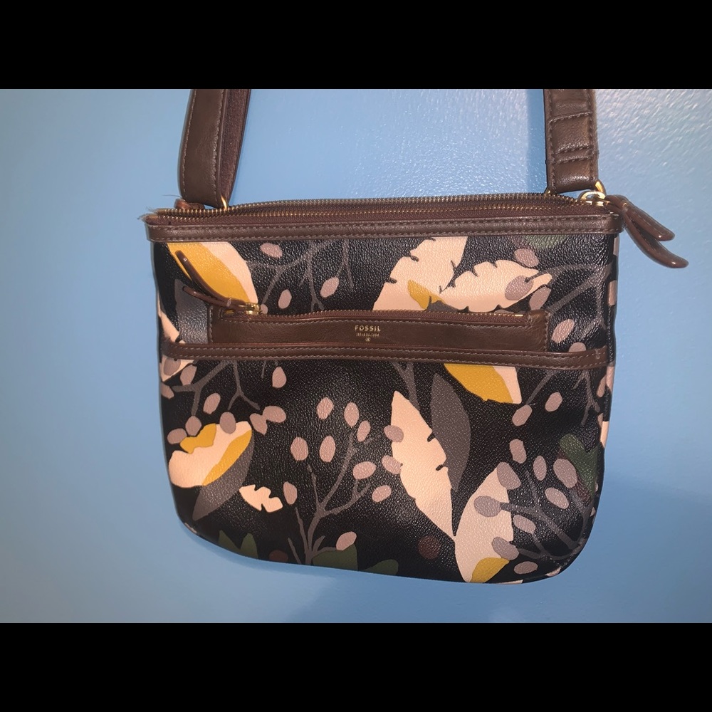 Fossil Floral Crossbody